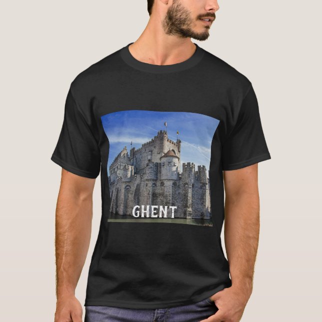 T-shirt Château des Comtes de Gand. (Devant)