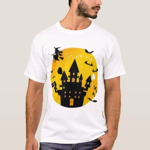T-shirt château d'Halloween