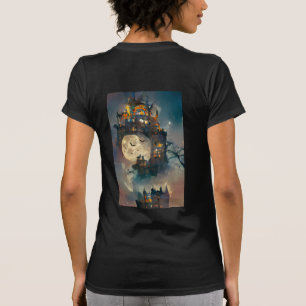 T-shirt Château D'Halloween, Joyeux Halloween, Trick Ou Tr