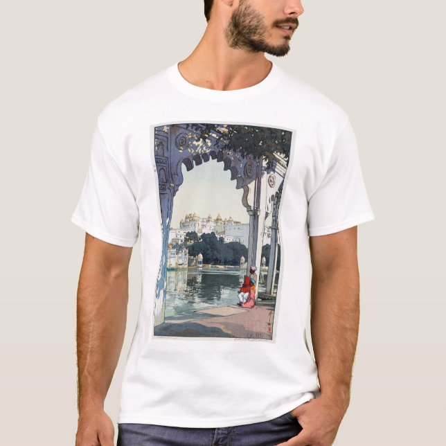 T-shirt Château d'Udaipur, Inde, Hiroshi Yoshida (Devant)