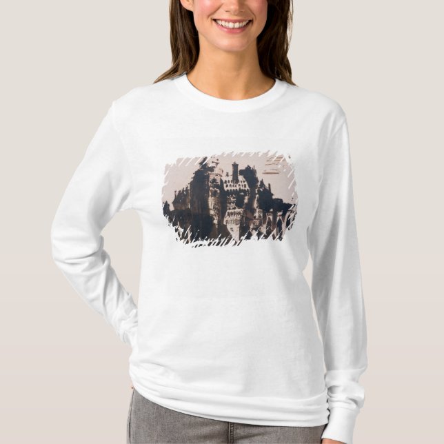 T-shirt Château enrichi par deux ponts (Devant)