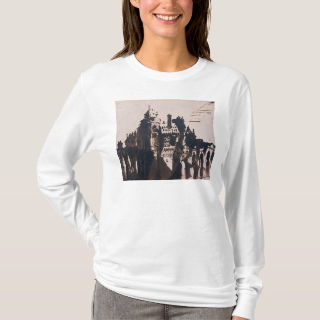 T-shirt Château enrichi par deux ponts (Devant)