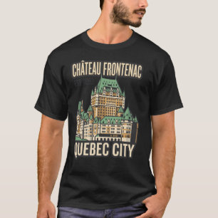 T-shirt Chateau Frontenac Québec Canada Voyage Vintage