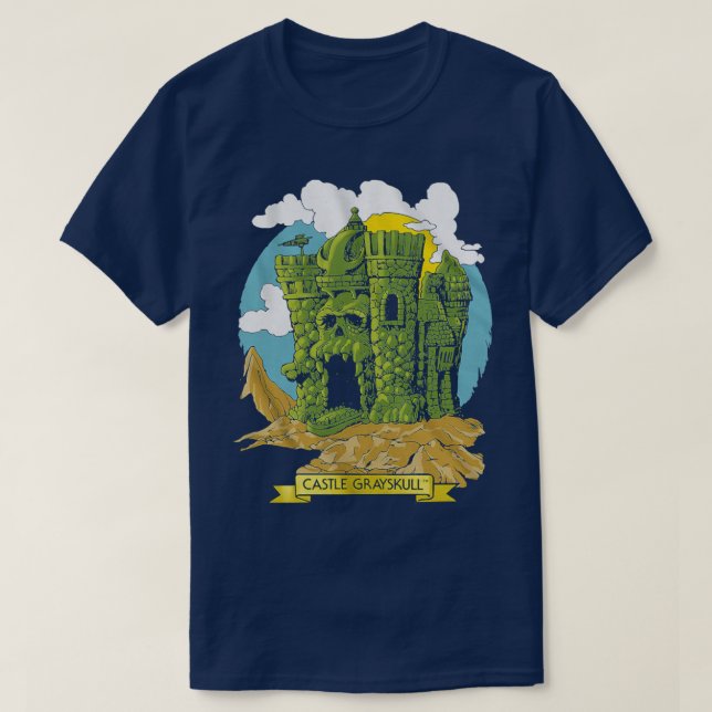 T-shirt Château Grayskull maîtres de l'univers (Design devant)