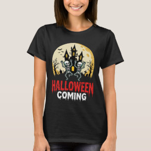 T-shirt Château Hanté Squelettes Dansants Halloween à Veni
