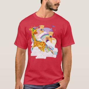 T-shirt Château Magique Arc en Ciel Cute Unicorne Afrique
