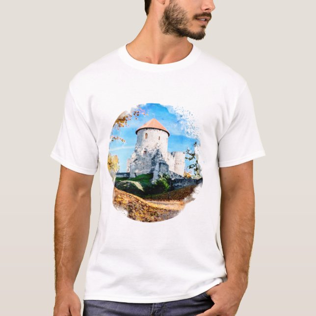 T-shirt Château médiéval (Devant)