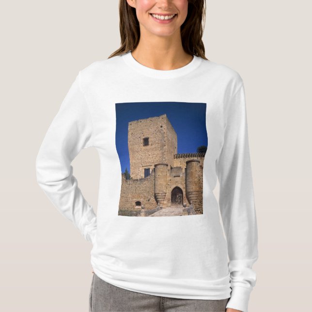 T-shirt Château Pedraza, Castille Léon, Espagne 2 (Devant)
