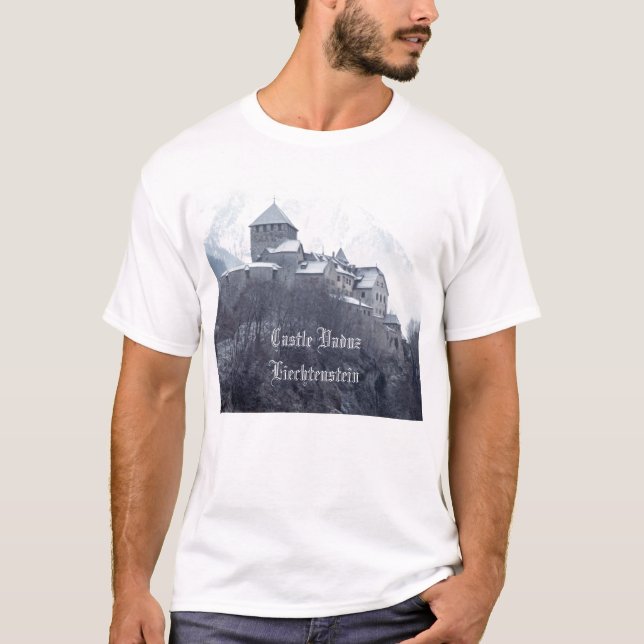 T-shirt Château Vaduz Liechtenstein (Devant)