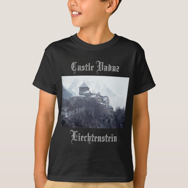 T-shirt Château Vaduz Liechtenstein (Devant)
