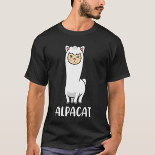 T-shirt Chatllama Graphisme Animal Hybride Chat Lama Migno