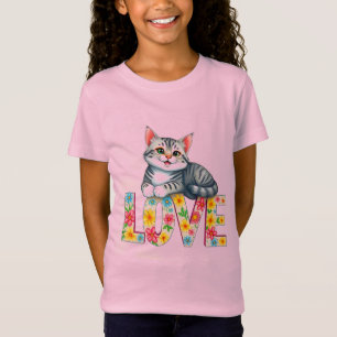 T-Shirt Chaton adorable au repos