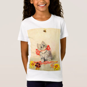 T-Shirt Chaton au ruban rouge