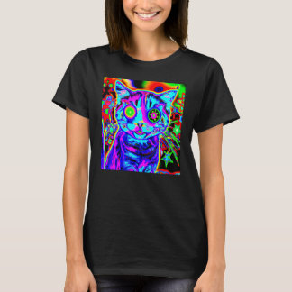 T-shirt Chaton aux couleurs vives chat adorable