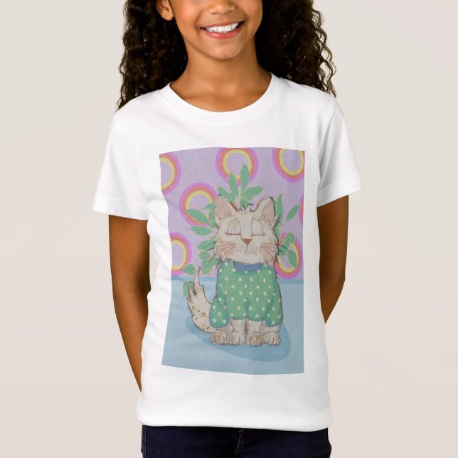 T-Shirt Chaton avec pull-over ponctué (Devant)