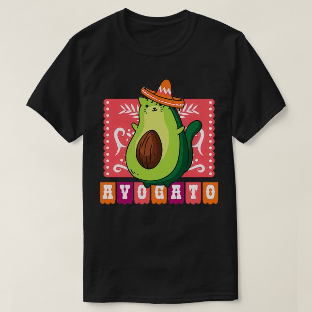 T-shirt chaton Avocado 1 (Design devant)