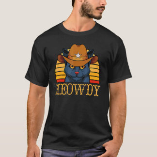 T-shirt Chaton Black Cat Pose Position Mignon Miau Douce
