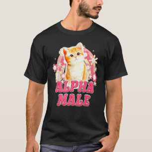 T-shirt Chaton de chat mâle alpha drôle pour hommes femmes