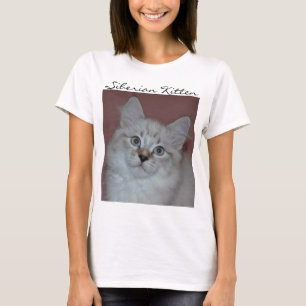T-shirt Chaton de Colorpoint de Sibérien sur des produits