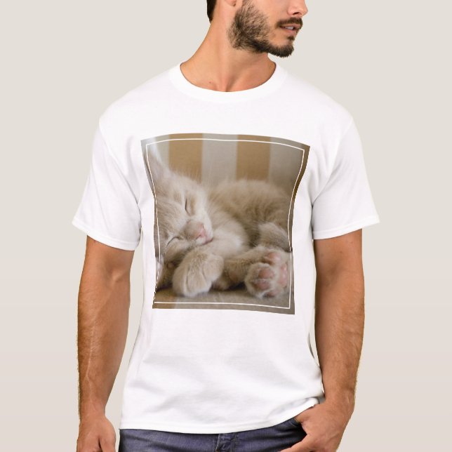 T-shirt Chaton de sommeil (Devant)
