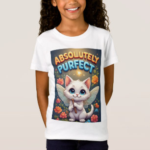 T-Shirt Chaton Fantastique Avec des Ailes de Fée