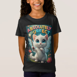 T-Shirt Chaton Fantastique Avec des Ailes de Fée