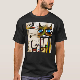 T-shirt chaton idiot chaton mignon miaou portrait de kitty