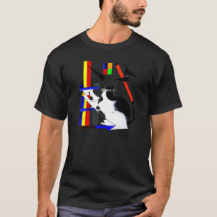 T-shirt Chaton idiotique mème de chat humoristique