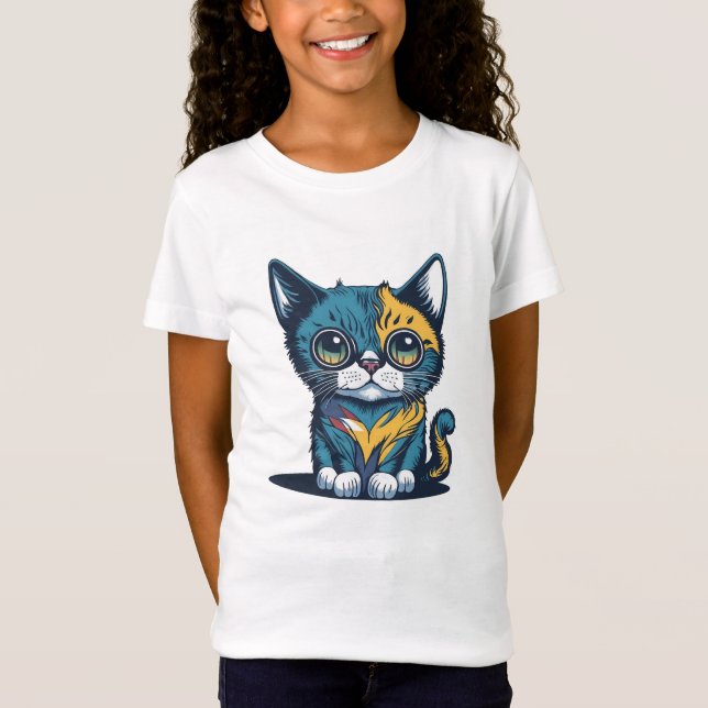 T-Shirt chaton mignon (Devant)