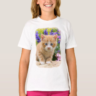 T-shirt Chaton pelucheux mignon de chat de bébé de
