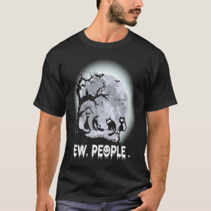 T-shirt Chaton sorcière chat noir Halloween Ew personnes M