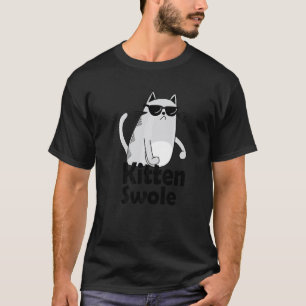 T-shirt Chaton Swole Chat Cool Musculation EntraînementFit