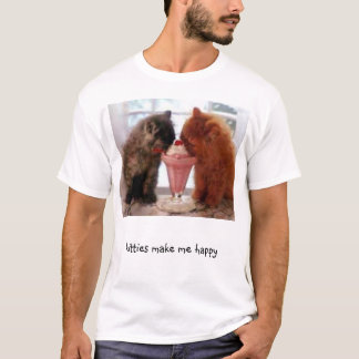 T-shirt chatons