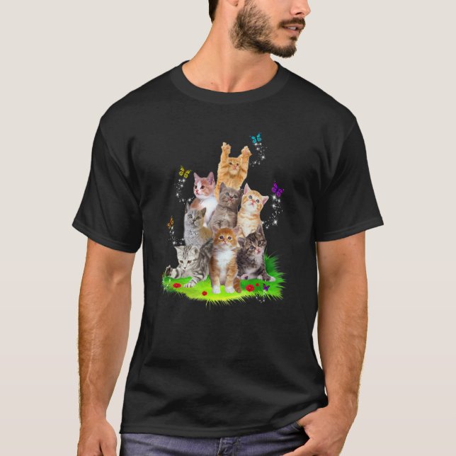 T-shirt Chatons avec des chats mignons Ca chat (Devant)