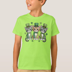 T-shirt Chatons chanceux de la Saint-Patrick-47474