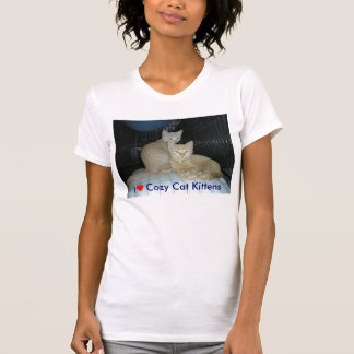 T-shirt Chatons confortables de chat du ♥ I, chatons