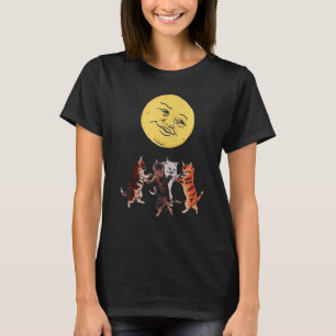 T-shirt Chatons dansant sous la lumière de la lune Danse d