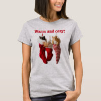 Chatons de Noël dans les bas