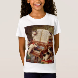 T-Shirt Chatons et piano