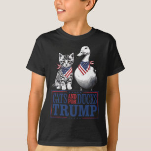 T-shirt Chatons Pour Trump 2024 Chats Et Canards Pour Trum