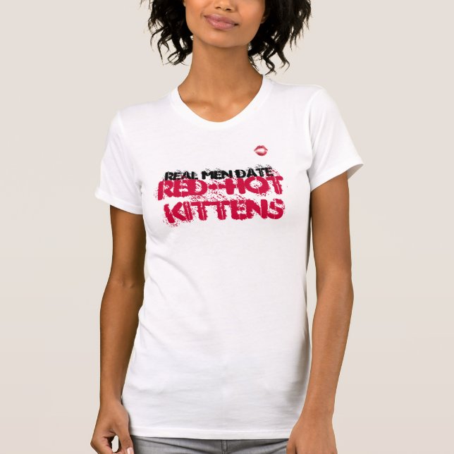 T-shirt Chatons rouges-chauds dessus de réservoir (Devant)