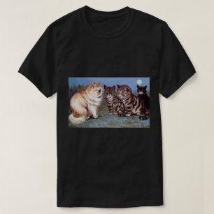 T-shirt Chatons se réunissant dans le clair de lune, Louis