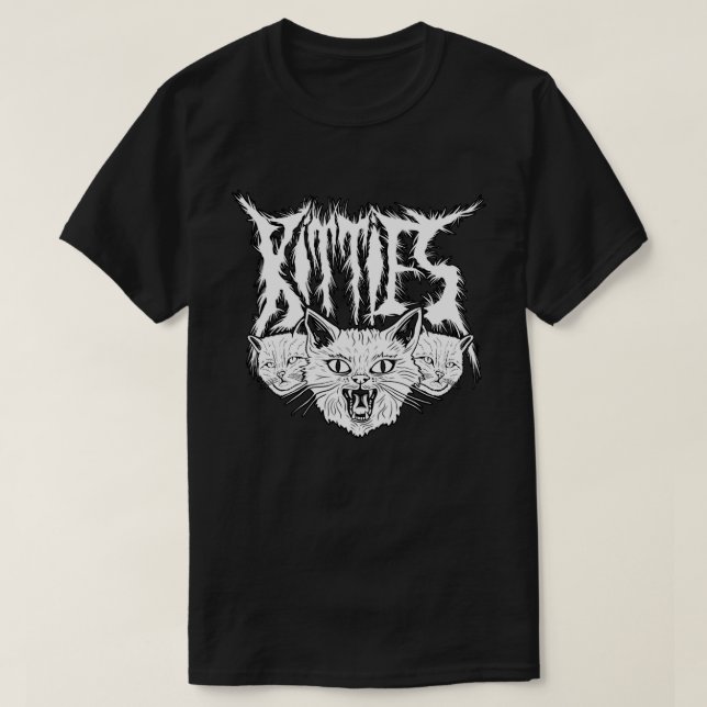 T-shirt Chatons - Style Metal (Design devant)