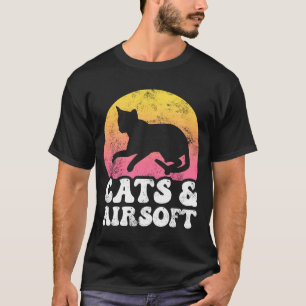 T-shirt Chats & AirSoft Vintage Retro Hobby