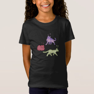 T-Shirt Chats Aliens Espace Fantaisiste Chat Drôle Sci-Fi