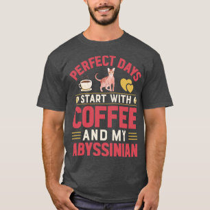 T-shirt Chats Amusants Et Louveur De Café 1