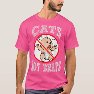 T-shirt Chats Amusants Pas Enfants Pas Brats Amoureux de l