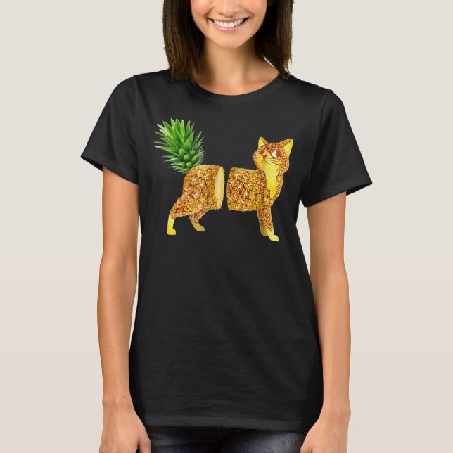 T-shirt chats ananas (Devant)