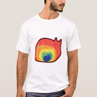 T-shirt Chats Arc-en-Ciel