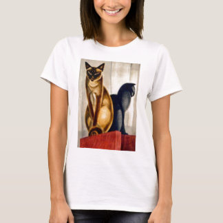 T-shirt Chats Art Déco